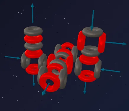 Aluminium-27 nucleus model