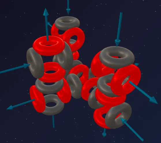 Sulfur-32 nucleus model